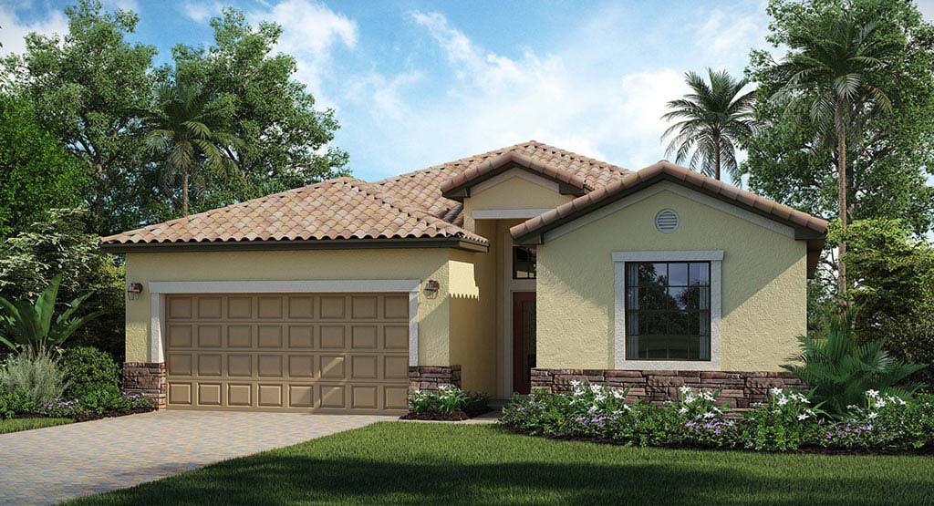 Hampton Model Home in Coral Lakes, Cape Coral by Lennar